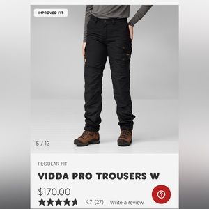 Women’s FjallRaven Pants